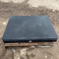 Huge Industrial Black Granite Surface Worktop Slab - From Rolls Royce Derby