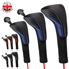 3x Golf Club Wood Head Covers