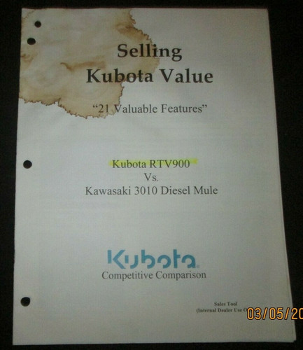 Kubota rtv 900 - kubota, vs.