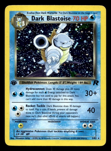 Dark blastoise 1st - dark,