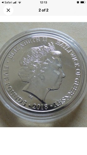 2018 guernsey silver plate - £5,
