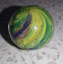 Antique Handmade German C19 Marble Onionskin Shrunken 11/16s 2 others also avail