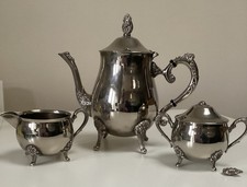 Vintage Ornate Silver Plated 3