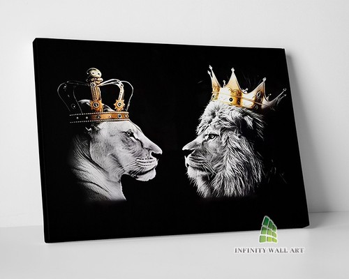 Lion king queen canvas - lion, &