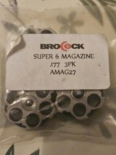 Brocock Super Six Magazine X3 177 4.5mm New Old Stock Oack OF 3