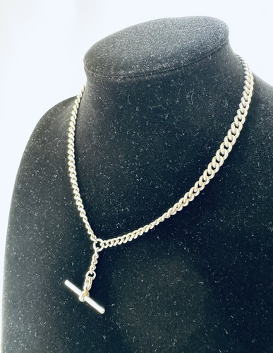 Antique sterling silver curb - antique,