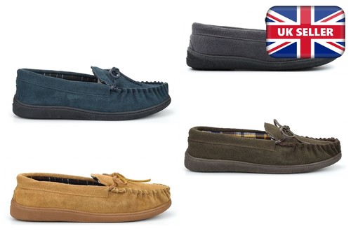 Mens moccasin slippers size - mens,