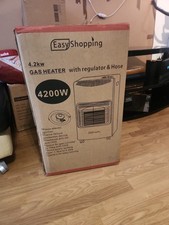 Portable Gas Heater 4.2KW Butane LPG Home Office Room Heating Cabinet Regulator