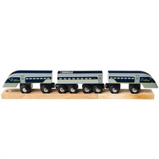 Bigjigs Rail Eurostar Replica Wooden Engine, Wooden Train Set Accessories
