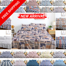 3 Piece Printed Flat Sheet Set