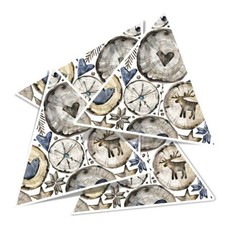 4x Triangle Vinyl Stickers