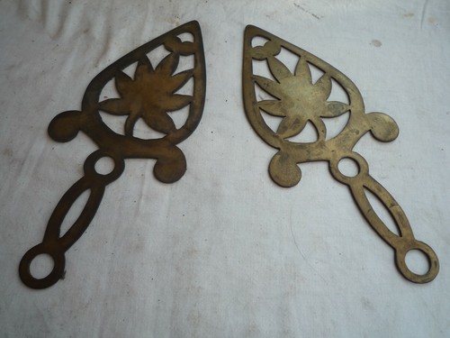 Vintage antique brass flat - vintage,