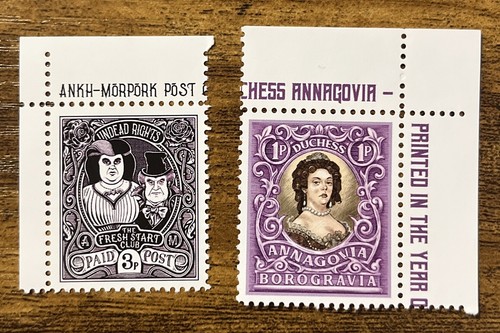 Discworld stamps corners new - stamps, 2