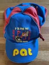 Vintage Postman Pat Cap Hat Neck Flap Sun Protection 2-4 Years