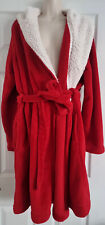 Women Gown Victoria’s Secret Red Fleece Robe Dressing Gown Size M/L