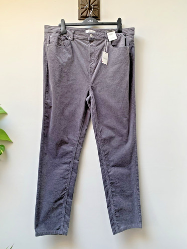 Grey corduroy trousers - grey,