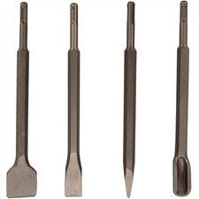 SDS Plus Gouge & Wide Chisel Moil Point, Narrow Chisel Flat Chisel Set Masonry