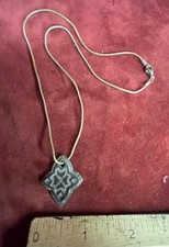Medieval bronze cross pendant
