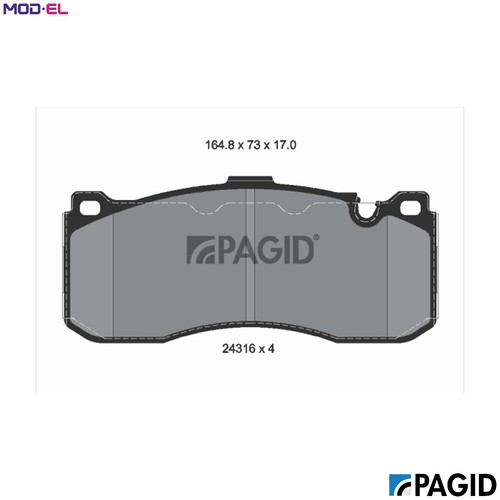Brake pad set disc - brake,