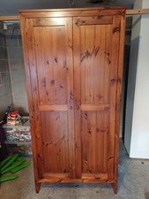 Beautifully-crafted Warren Evans wardrobe. Solid wood. No longer made! 