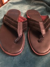 ted baker mens real leather brown flip flops sandals ? Bault size 6 eur 40 new
