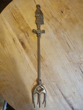 Scotsman Bagpipe  Brass Fireplace Toasting Fork 10.5inch
