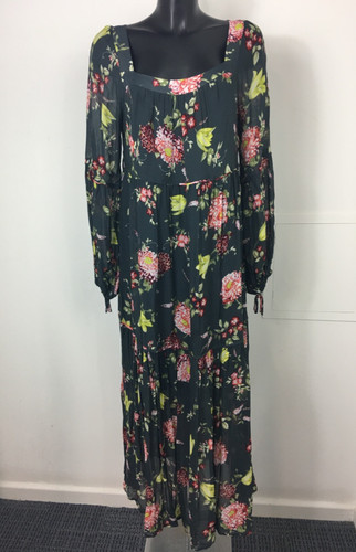 Anthropologie grey floral