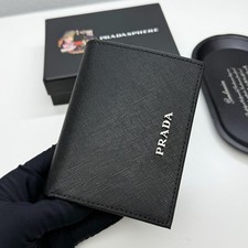 Men’s Black Leather Wallet Card Holder Coin Purse Brand New Boxed