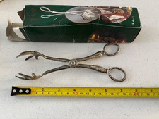 Silver Plated  Vintage Scissor Bird Claw Foot Sugar, Ice Cube, Or Olives Tongs