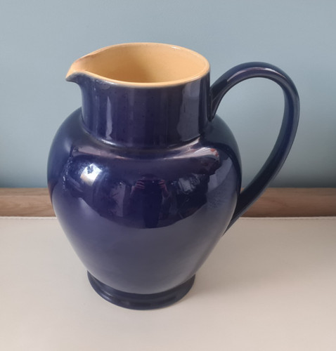 Glossy denby pottery water jug - pottery,