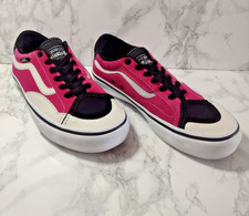 Vans Pro Trainers TNT Prototype Shoes Black Pink White - UK Unisex Size 5