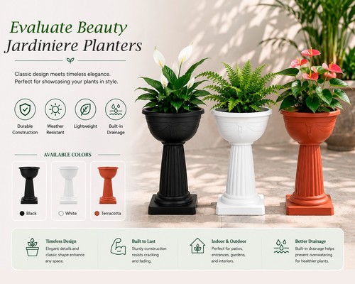 Jardiniere tall pedestal - tall,