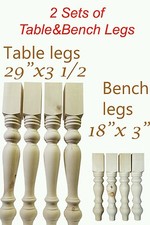  2 Sets of hand made table &