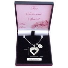 Angel Wings Necklace,  .925 Silver, Can be Personalised, Engraved, Memorial Gift