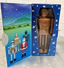 Vintage Tobar 23 Cms Gold Man Wind Up Tin Toy Robot Boxed VGC