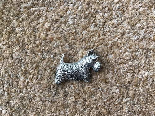 Scottish terrier dog pewter - scottish,