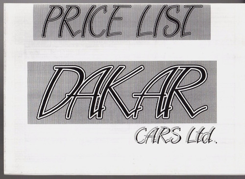 Dakar 4x4 price - 4x4, list