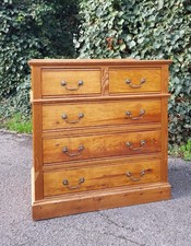 ANTIQUE PINE CHEST OF 5