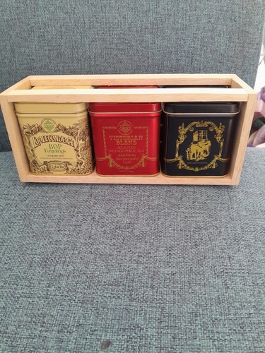 Tea gourmet caddy crate empty - tea,