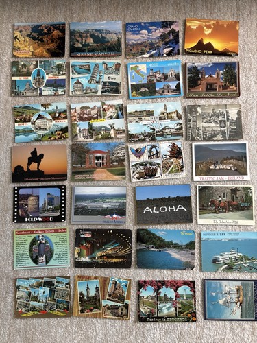 Piece vintage postcard - vintage, lot