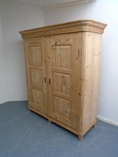A Rare Georgian Antique/Old Pine 2 Door Knockdown Wardrobe to Wax/Paint