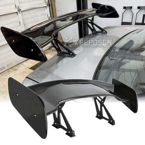 Glossy rear trunk spoiler - rear,