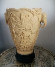 Vintage large hand carved - hand,