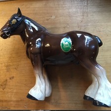 Vintage shire horse with - horse, some