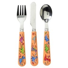3 Piece Dinosaur Plastic Spoon