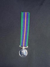 New British Military RN Army RAF Accumulated Campaign Service Medal - Minature