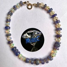 9CT GOLD TANZANITE AND FIRE