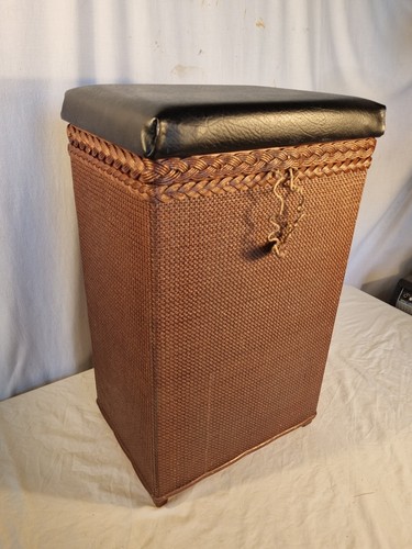 Wicker ottoman laundry - ottoman,