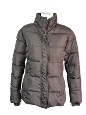 Ladies Avenue Puffa Jacket Brown Size 10-12 Coat (437)