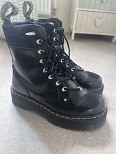 Dr Martens Jadon HDW II Platform Quad Black Buttero New Boxed Size 6.5 UK 40 EU